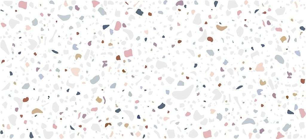 Керамическая плитка Cersanit Pudra Многоцветный PDG451D, цвет белый, поверхность глянцевая, прямоугольник, 200x440