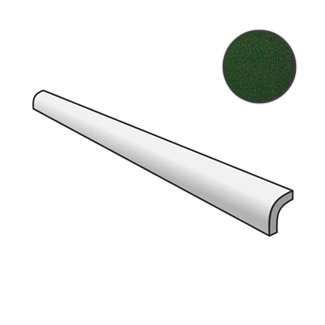Бордюры Equipe Evolution Pencil Bullnose Victorian Green 23301, цвет зелёный, поверхность глянцевая, прямоугольник, 30x150