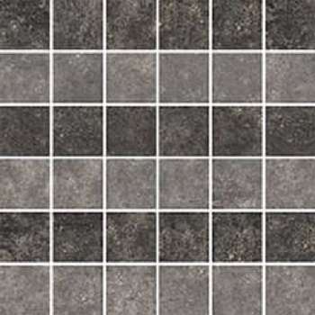 Мозаика Cerim Artifact Worked Charcoal Mos 3D 760933, цвет чёрный, поверхность матовая, квадрат, 300x300