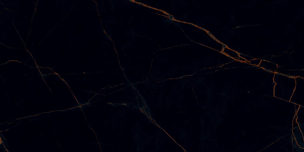 Широкоформатный керамогранит Maciej Zien Amber Vein Pol, цвет чёрный, поверхность полированная, прямоугольник, 1198x2398