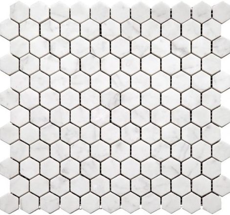 Мозаика Natural Mosaic I-Тilе 4M088-DP, цвет белый, поверхность полированная, прямоугольник, 295x280