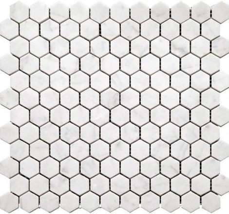 Мозаика Natural Mosaic I-Тilе 4M088-DP, цвет белый, поверхность полированная, прямоугольник, 295x280