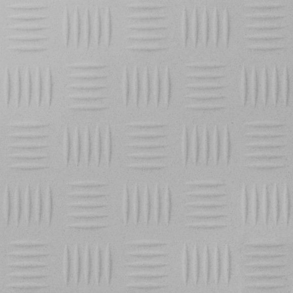 Керамогранит Уральский гранит UF002 Flutted (Рифленый 12мм), цвет серый, поверхность матовая 3d (объёмная), квадрат, 300x300