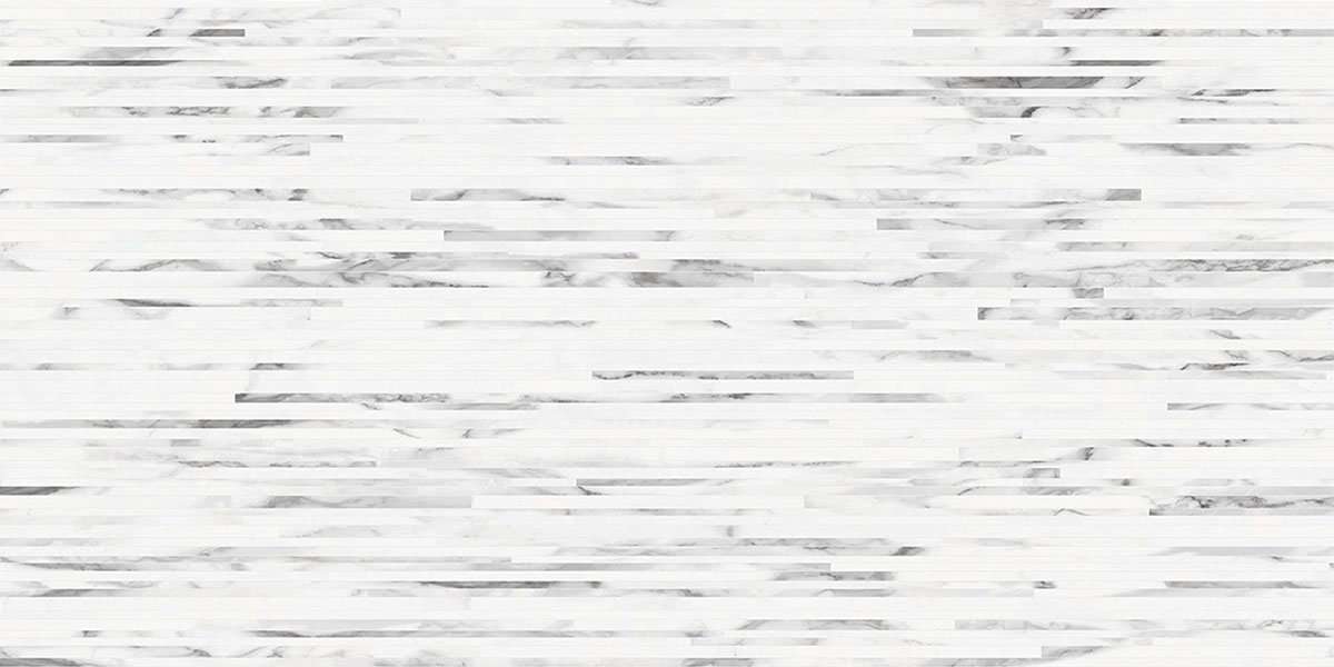 Керамогранит Emilceramica (Acif) Tele Di Marmo Doghe Statuario Michelangelo Lap ED3U, цвет белый серый, поверхность лаппатированная, прямоугольник, 600x1200