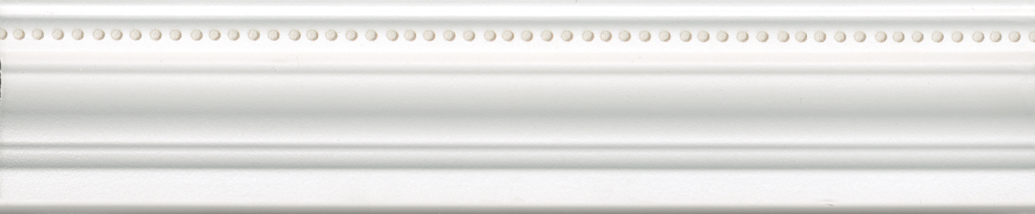 Бордюры Kerama Marazzi Багет Фару белый матовый обрезной BLE022R, цвет белый, поверхность матовая, прямоугольник, 55x250