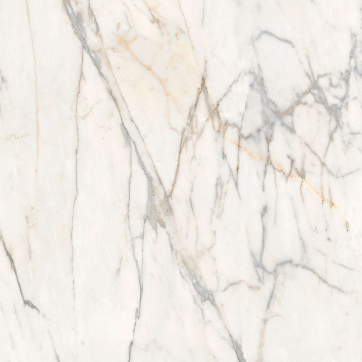 Керамогранит Marazzi Italy Grande Marble Look Golden White Lux M8AF, цвет белый, поверхность полированная, квадрат, 1200x1200