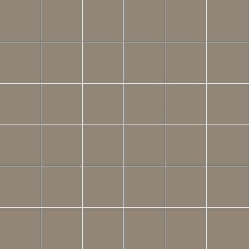 Мозаика Ce.Si Matt Tortora Rete 5x5, цвет серый, поверхность матовая, квадрат, 300x300