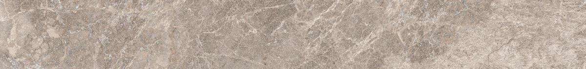 Бордюры Vitra Marmostone Плинтус Темный Греж Лаппато K951309LPR01VTE0, цвет коричневый, поверхность лаппатированная, прямоугольник, 75x600