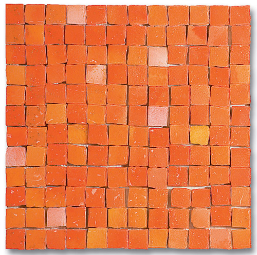 Мозаика Ker-av Luci di Venezia Arancio Corallo (2,5X2,5) KER-L101, цвет оранжевый, поверхность глянцевая, квадрат, 300x300