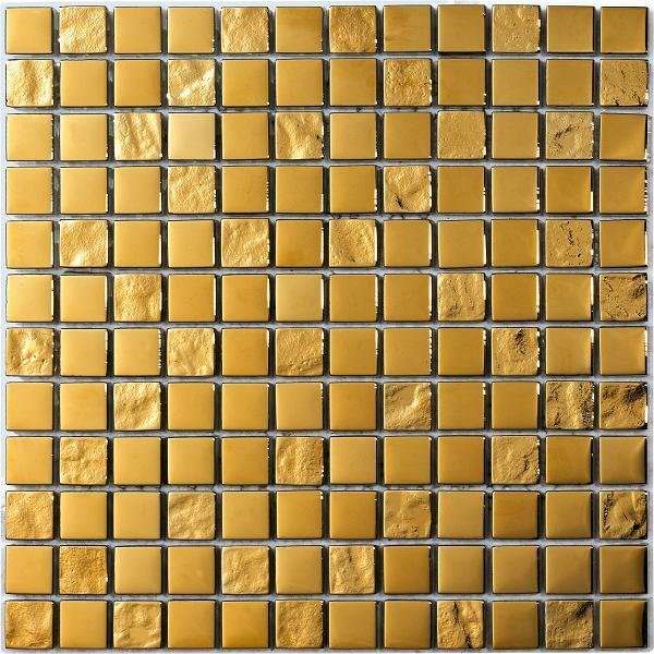 Мозаика Intermatex Luxury Gold, цвет жёлтый, поверхность глянцевая, квадрат, 300x300