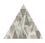 Декоративные элементы Petracers Triangolo Impressioni Grigio, цвет серый, поверхность глянцевая, квадрат, 170x170