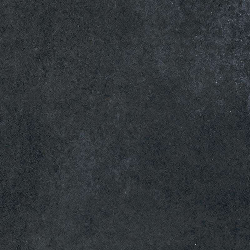 Керамогранит Provenza Vulcanika Raku Nero EFQQ, цвет чёрный, поверхность матовая, квадрат, 600x600