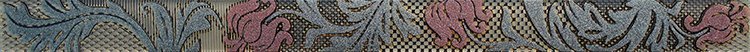 Бордюры Rodnoe Olivia Marvel Cenefa Perla, цвет коричневый, поверхность глянцевая, прямоугольник, 35x500