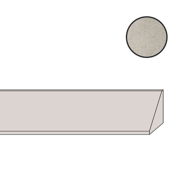 Спецэлементы Piemme Materia Bacchetta Jolly Shimmer L/R 03119, цвет серый, поверхность лаппатированная, прямоугольник, 15x1200