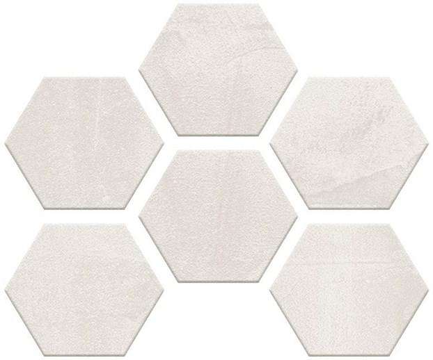 Мозаика Monocibec Thema Snow Esagonetta Mos 92851, цвет белый, поверхность матовая, шестиугольник, 300x400