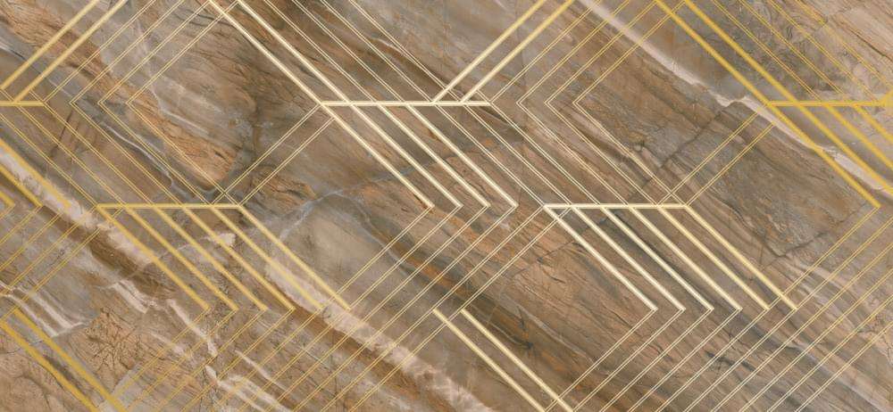 Широкоформатный керамогранит Monocibec Transalp Tofane Gold Lev Ret 115608, цвет коричневый, поверхность полированная, прямоугольник, 1200x2600