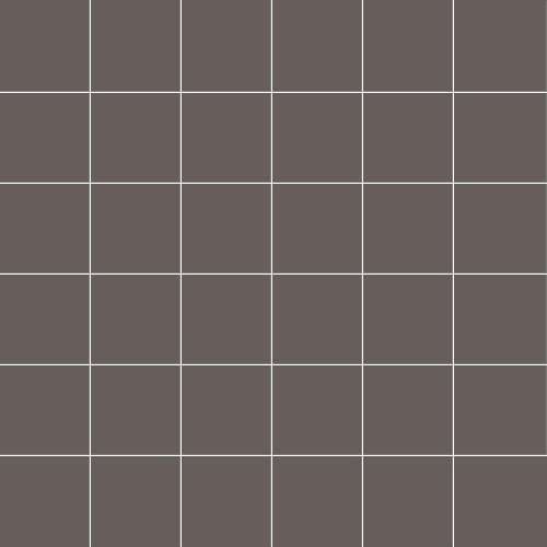 Мозаика Ce.Si Matt Antracite Rete 5x5, цвет серый, поверхность матовая, квадрат, 300x300