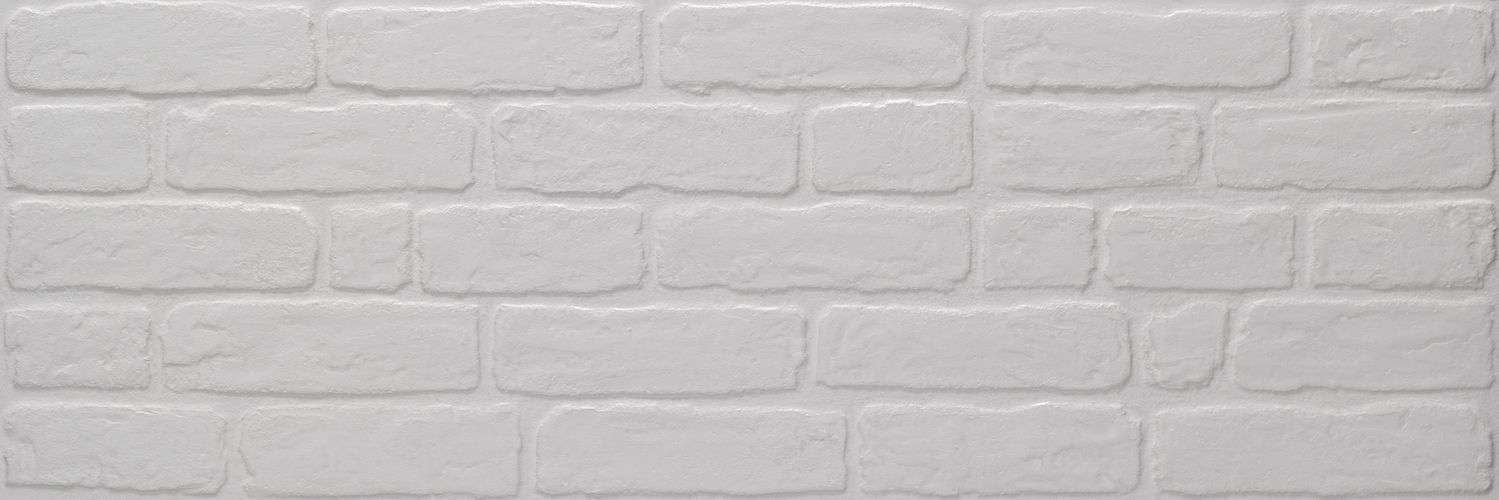 Керамическая плитка Keraben Wall Brick White, цвет белый, поверхность матовая, под кирпич, 300x900