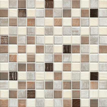 Мозаика Jasba Senja Pure Wood Mix Metallic 3306, цвет разноцветный, поверхность матовая, квадрат, 316x316