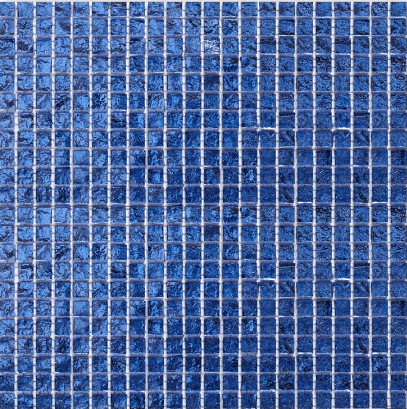 Мозаика Art & Natura Murano Specchio 12 15mm, цвет синий, поверхность глянцевая, квадрат, 300x300