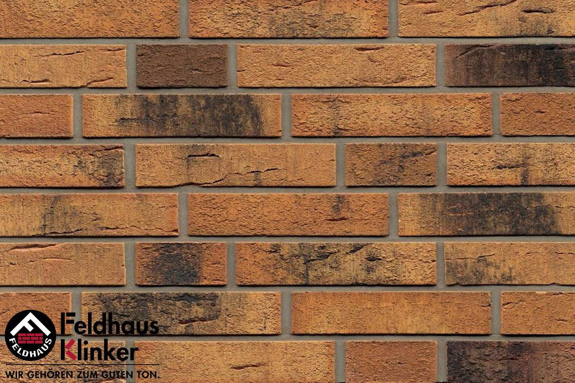 Клинкер Feldhaus Klinker Classic Nolani R286DF9, цвет коричневый, поверхность матовая, под кирпич, 52x240