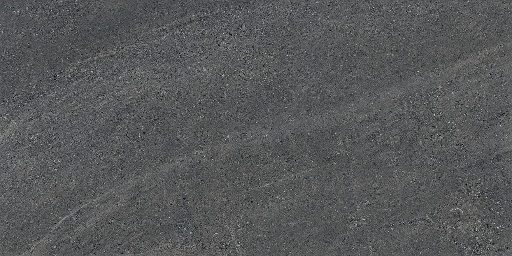 Керамогранит Flaviker Rockin Lava R11 PF60010144, цвет чёрный, поверхность матовая противоскользящая, прямоугольник, 600x1200