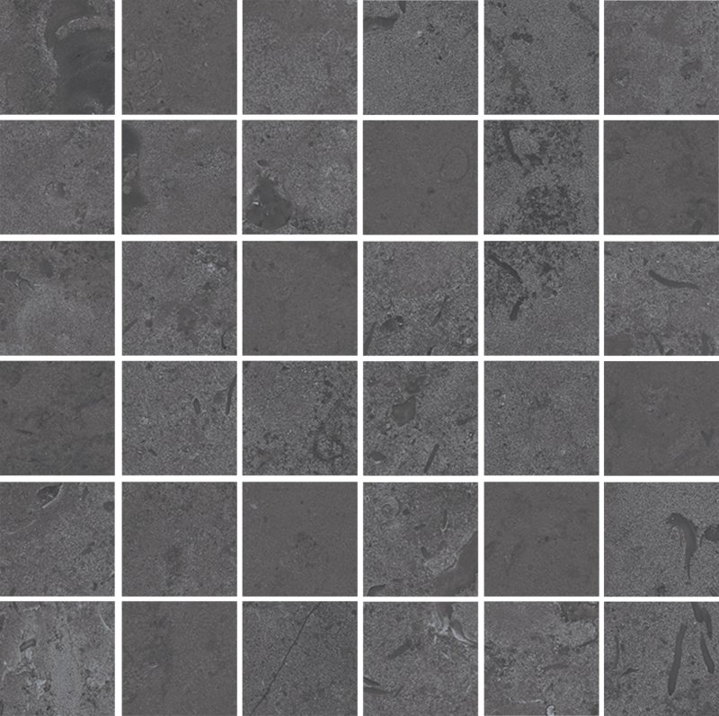 Мозаика Kerama Marazzi Про Лаймстоун серый темный матовый мозаичный DD205120\MM, цвет серый, поверхность матовая, квадрат, 300x300