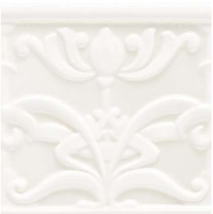 Вставки Grazia Essenze Liberty Bianco Craquele LIB010, цвет белый, поверхность глянцевая, квадрат, 130x130