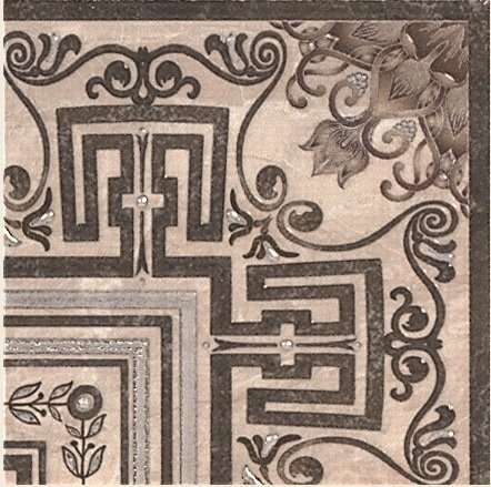 Вставки STN Ceramica Taco G.Dabo Gris, цвет серый, поверхность глянцевая, квадрат, 140x140