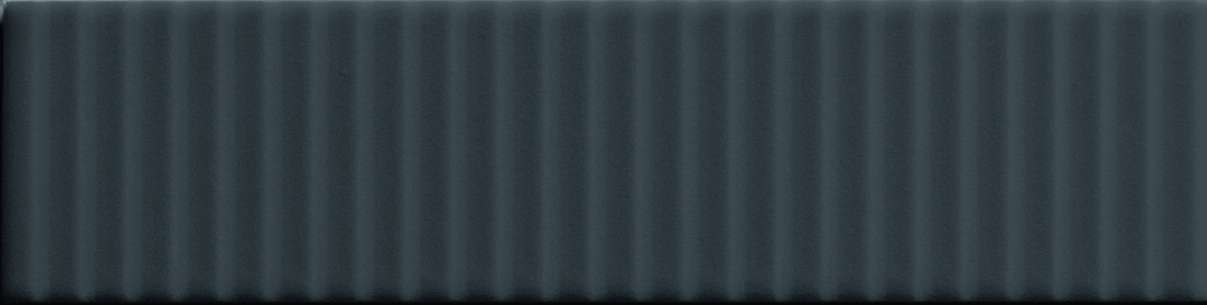 Керамическая плитка 41zero42 Biscuit Strip Notte 4100680, цвет чёрный, поверхность матовая 3d (объёмная), прямоугольник, 50x200