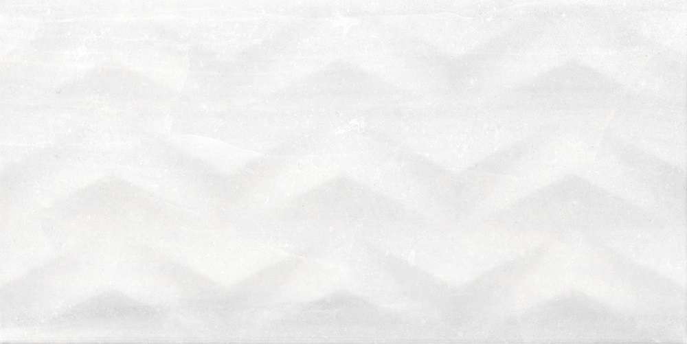 Керамическая плитка Ceramika Konskie Tampa White Axis Rett, цвет белый, поверхность матовая рельефная, прямоугольник, 300x600