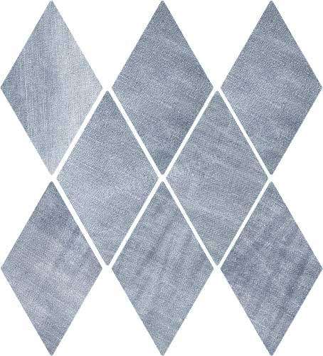 Керамическая плитка Wow Denim Diamond Washed Blue 117407, цвет голубой, поверхность матовая, ромб, 139x239