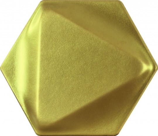 Керамическая плитка Dune Shapes 5 London Golden 188078, цвет золотой, поверхность сатинированная, шестиугольник, 160x180
