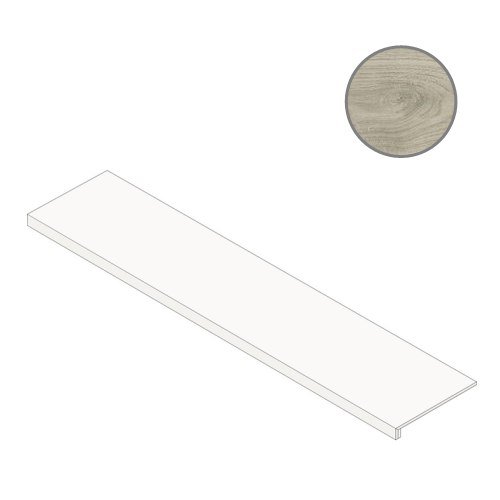 Ступени Fap Fapnest Silver Scalino Matt fOB9, цвет серый, поверхность матовая, прямоугольник, 200x1200