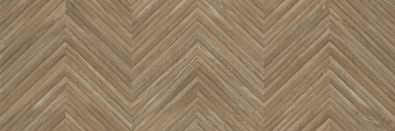 Керамическая плитка Baldocer Zig Larchwood Ipe Rect., цвет коричневый, поверхность рельефная, прямоугольник, 300x900