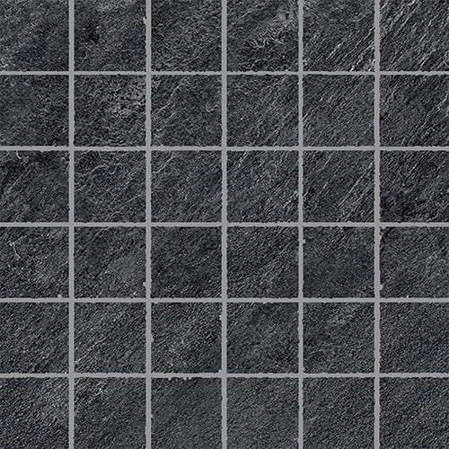 Мозаика La Fabbrica Storm Mosaico Dark Nat. 117093, цвет чёрный, поверхность матовая, квадрат, 300x300