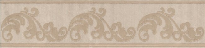 Бордюры Kerama Marazzi Бордюр Версаль обрезной STG\A610\11128R, цвет бежевый, поверхность глянцевая, прямоугольник, 72x300