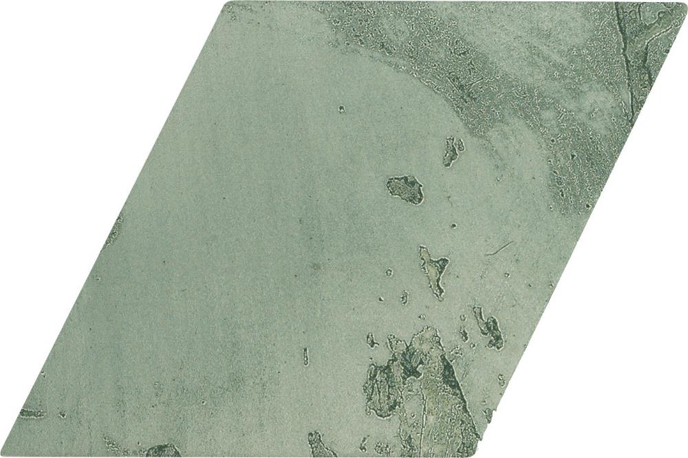 Керамическая плитка APE Rombo Snap Green, цвет зелёный, поверхность глянцевая, прямоугольник, 150x295