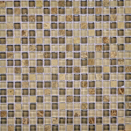Мозаика Q-Stones QSG-060-15/8, цвет разноцветный, поверхность глянцевая, квадрат, 305x305