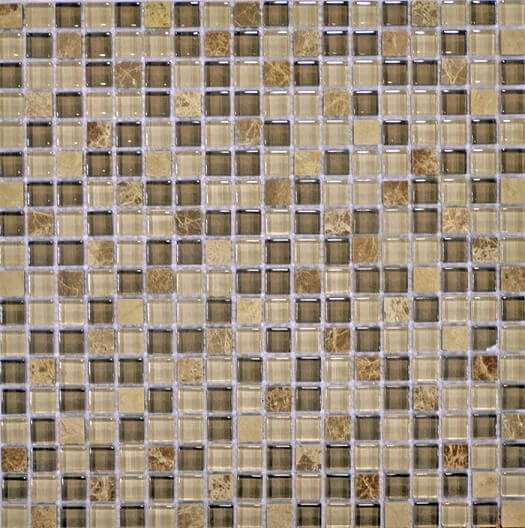 Мозаика Q-Stones QSG-060-15/8, цвет разноцветный, поверхность глянцевая, квадрат, 305x305