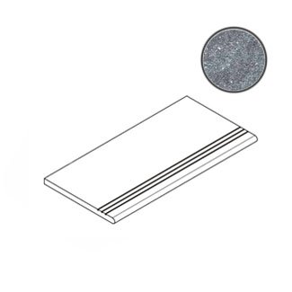 Ступени Italon Genesis Silver Gradino Round Grip 620040000092, цвет серый, поверхность матовая, прямоугольник, 300x600
