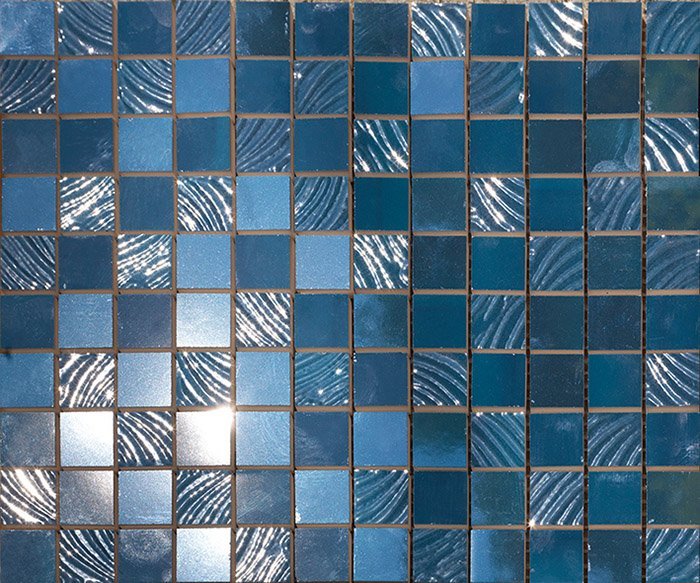 Мозаика Paul Skyfall Mosaico Blue, цвет синий, поверхность глянцевая, прямоугольник, 250x300