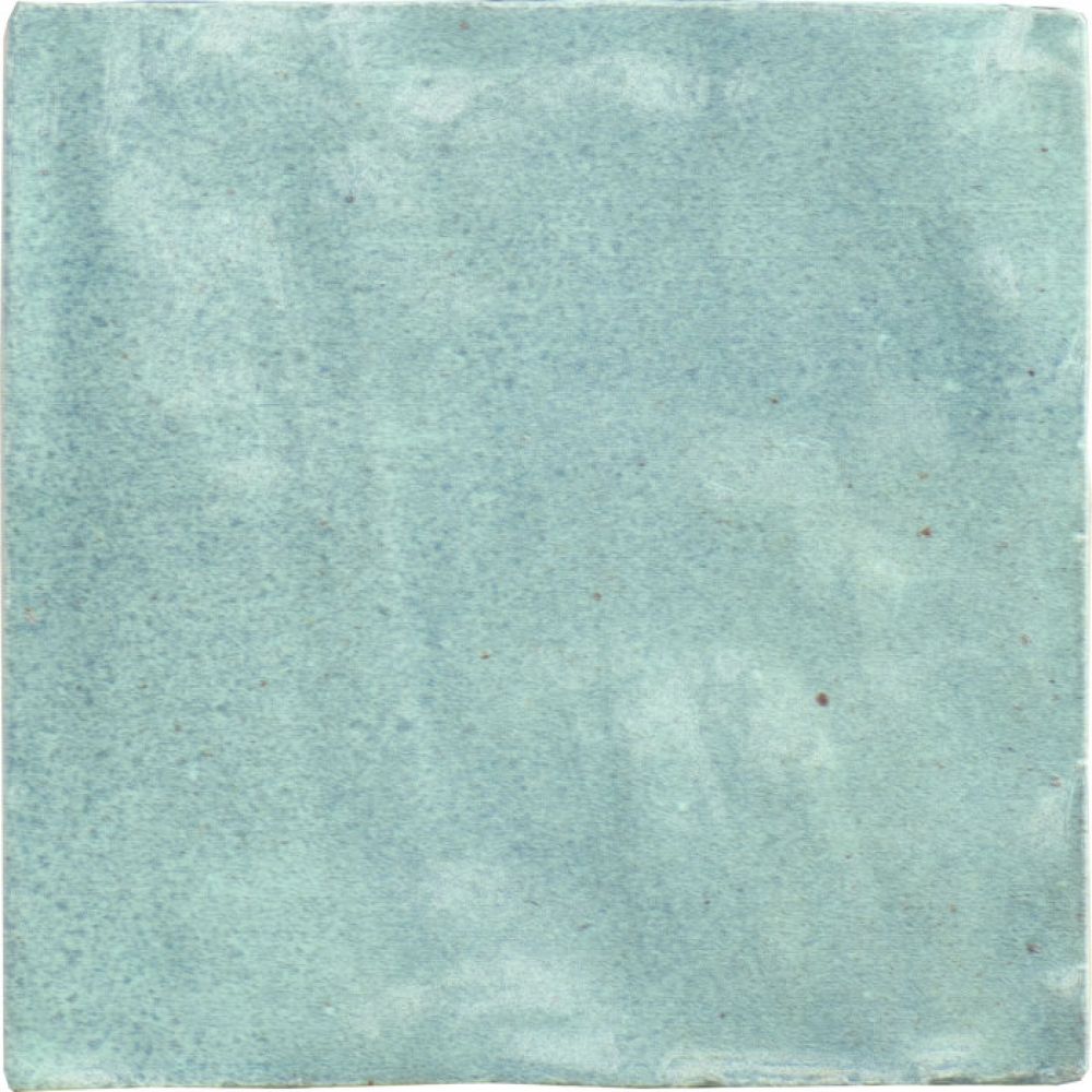 Керамическая плитка Harmony Riad Aqua/10X10 26047, цвет бирюзовый, поверхность структурированная, квадрат, 100x100