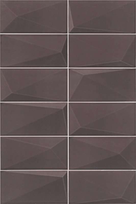 Керамическая плитка Mainzu Diamond Graphite, цвет серый, поверхность глянцевая, кабанчик, 100x200