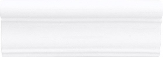 Бордюры Adex ADST5091 Cornisa Snow Cap, цвет белый, поверхность глянцевая, прямоугольник, 75x198