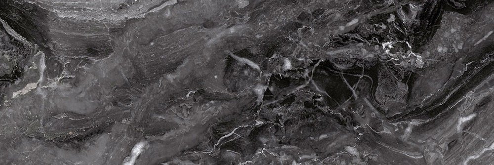 Керамическая плитка Click Estatuario Nero Grafito, цвет серый, поверхность глянцевая, прямоугольник, 330x1000