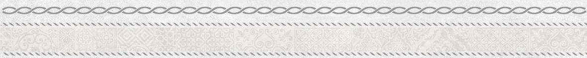 Бордюры Laparet Alabama Бордюр узор серый, цвет серый, поверхность матовая, квадрат, 60x600