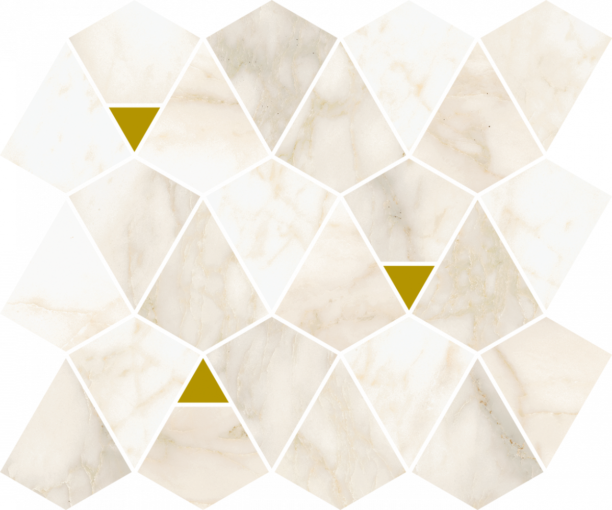 Мозаика Italon Eternum Carrara Mosaico Vertex 600110000975, цвет бежевый, поверхность натуральная, , 262x300