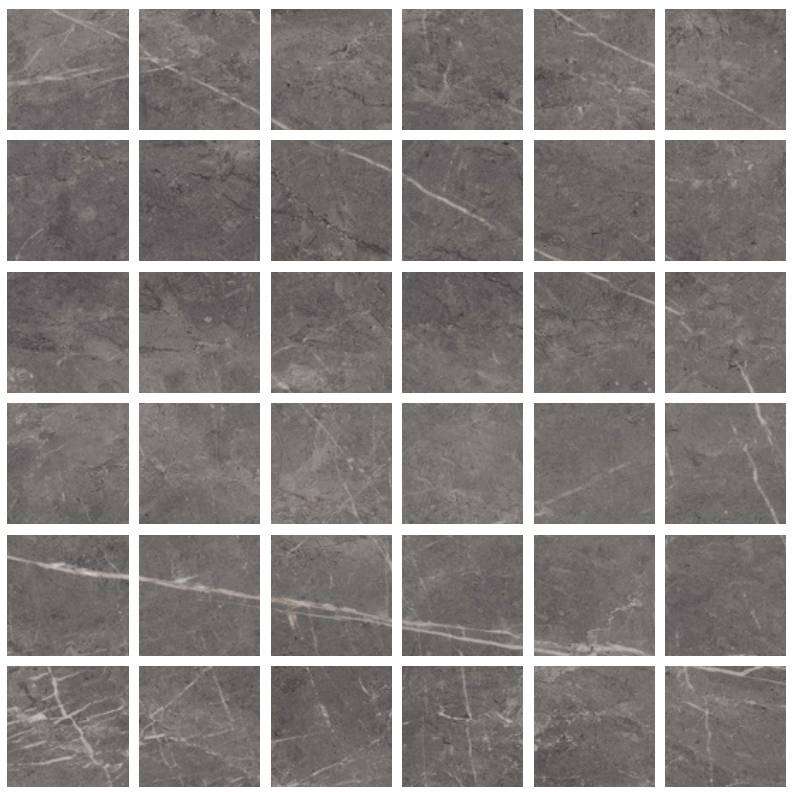 Мозаика Varmora Rebbal Nero Mosaic 47x47 Rocker, цвет чёрный, поверхность структурированная, квадрат, 297x297