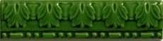 Бордюры CAS Moldura Relieve Verde, цвет зелёный, поверхность глянцевая, прямоугольник, 50x200
